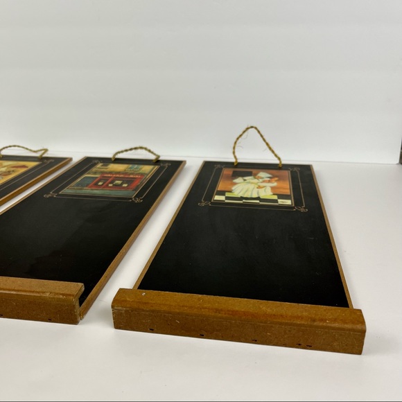 Set of Three Italian Chef Kitchen Hanging Chalk Boards - Picture 10 of 12
